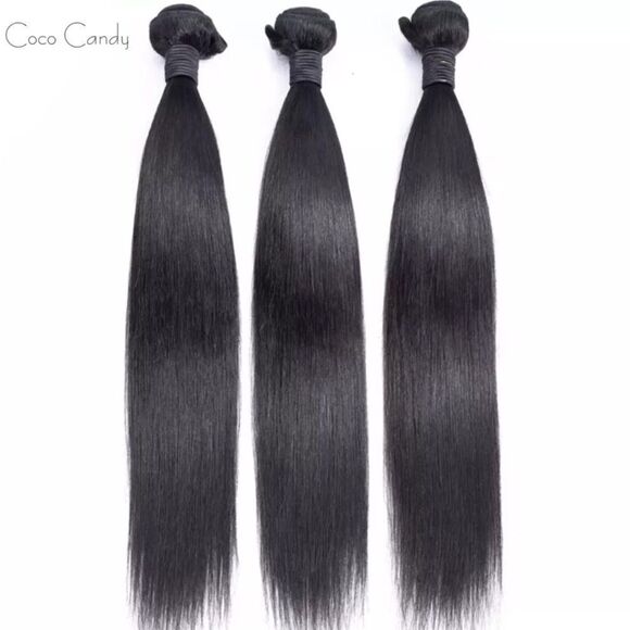 🆕3 Brazilian Human Hair Weave Extensions 18